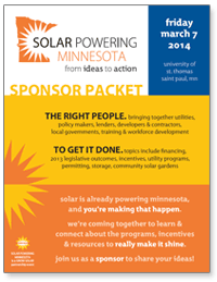 Solar Powering Minnesota Sponsor Packet